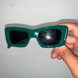 PRADA green marble sunglasses